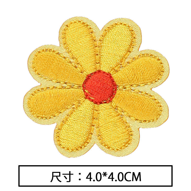 Wholesale 10pcs Hot sale cute flower series cloth patch colorful rose patch